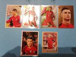 Cromos Seleção Portuguesa Ronaldo , Eusébio e Coluna