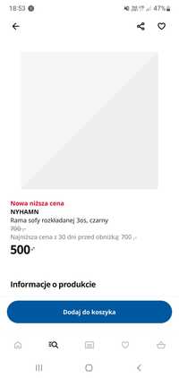Rama wersalki IKEA Nyhamn