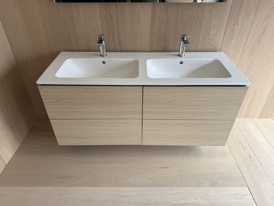 Duravit L-Cube szafka pod umywalkę, 4 szuflady dąb naturalny komplet!