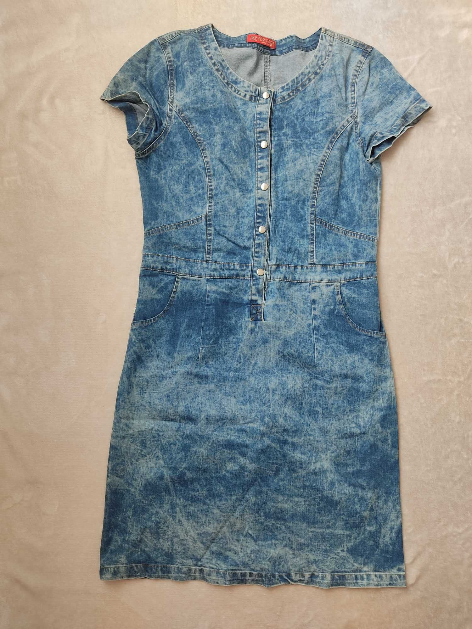 Sukienka jeansowa firmy River Flower Collection rozm. 38