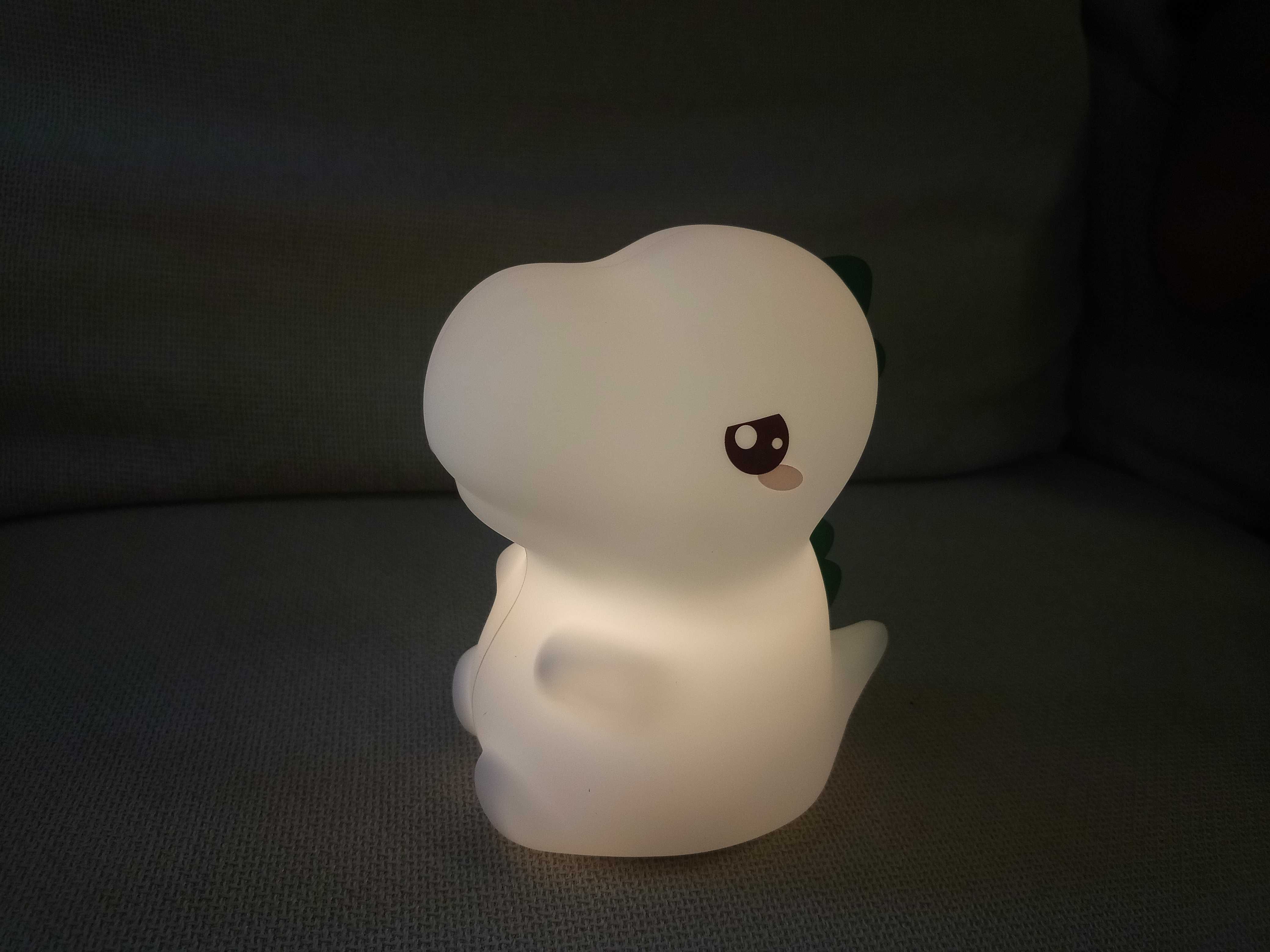 Luz Noturna Dinossauro Silicone (Sensível ao Toque)