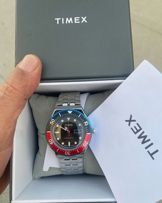 Механические часы Timex M79 Automatic “Pepsi” - автоподзавод, классика