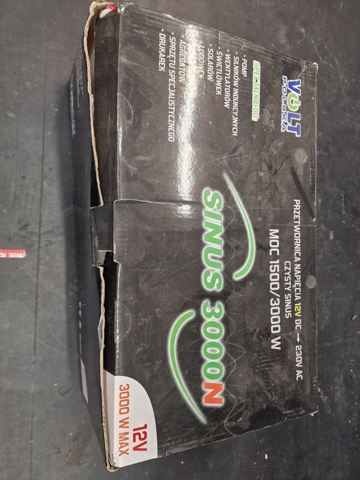 Przetwornica inwerter 12V 230V 3000W SINUS VOLT POLSKA 3000 PLUS