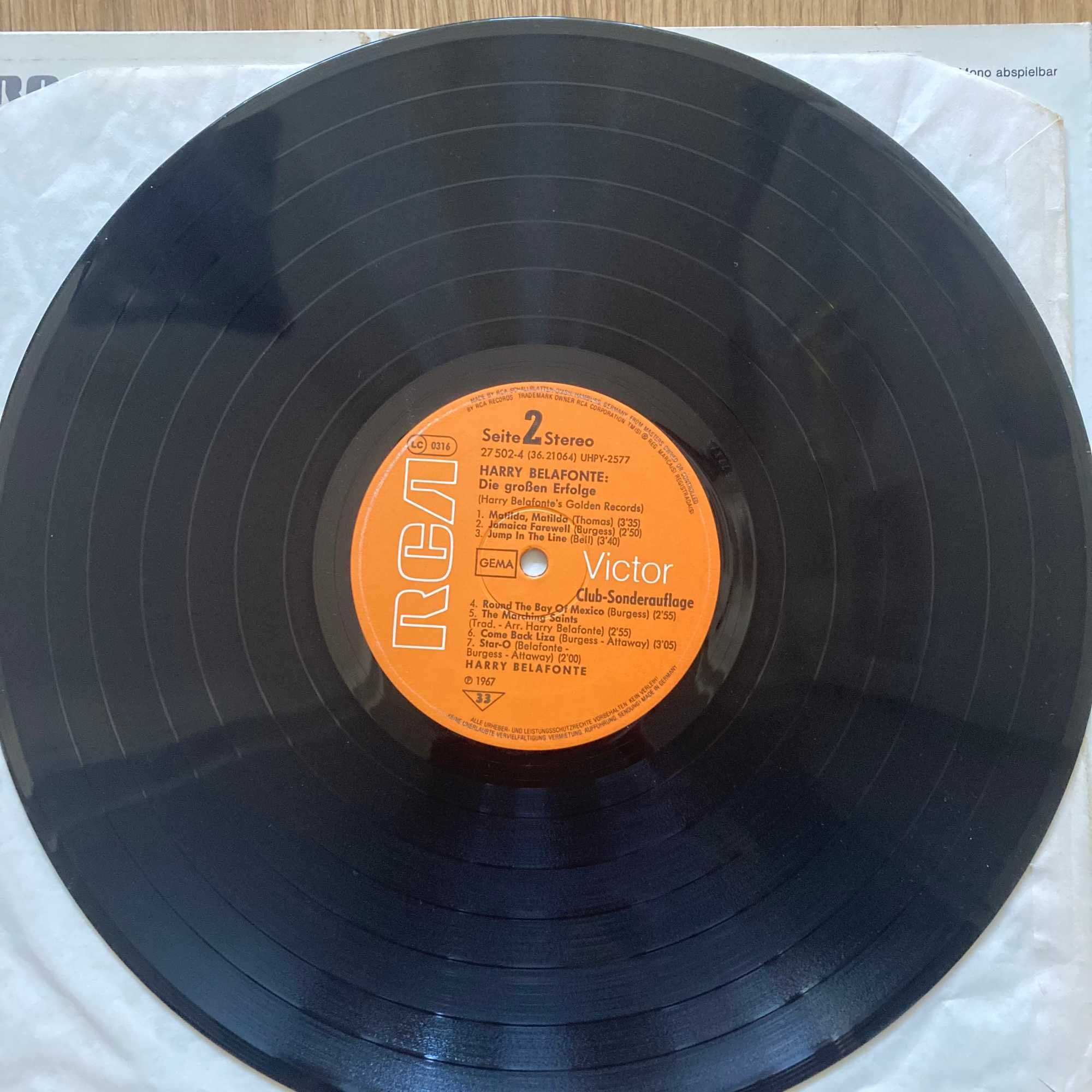 Harry Belafonte – Golden Records, winyl