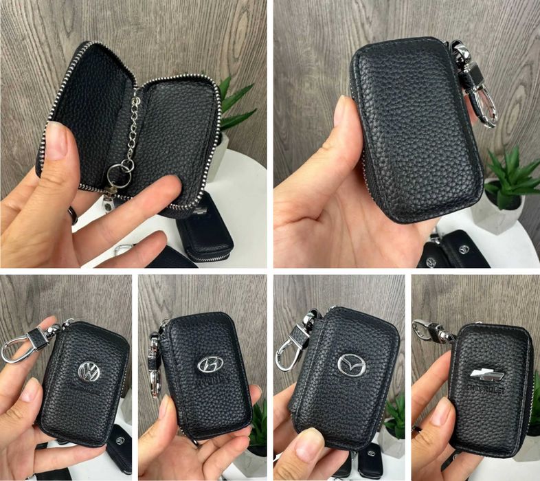 Автомобільний шкіряний чохол брелок для ключів від машини. Є вибір