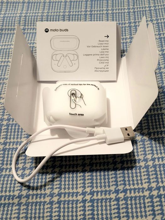 Auriculares Bluetooth True Wireless Motorola Moto Buds - Cor Azul