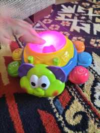 Zabawka z dźwiękiem, nauka raczkowania kolorów i zwierząt po ang