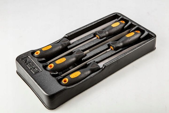 Neo Komplet Zestaw Pilników Do Metalu 5 Sztuk Wkład Etui 84-244