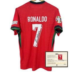 Camisola de Portuga 2024l c. Ronaldo assinada