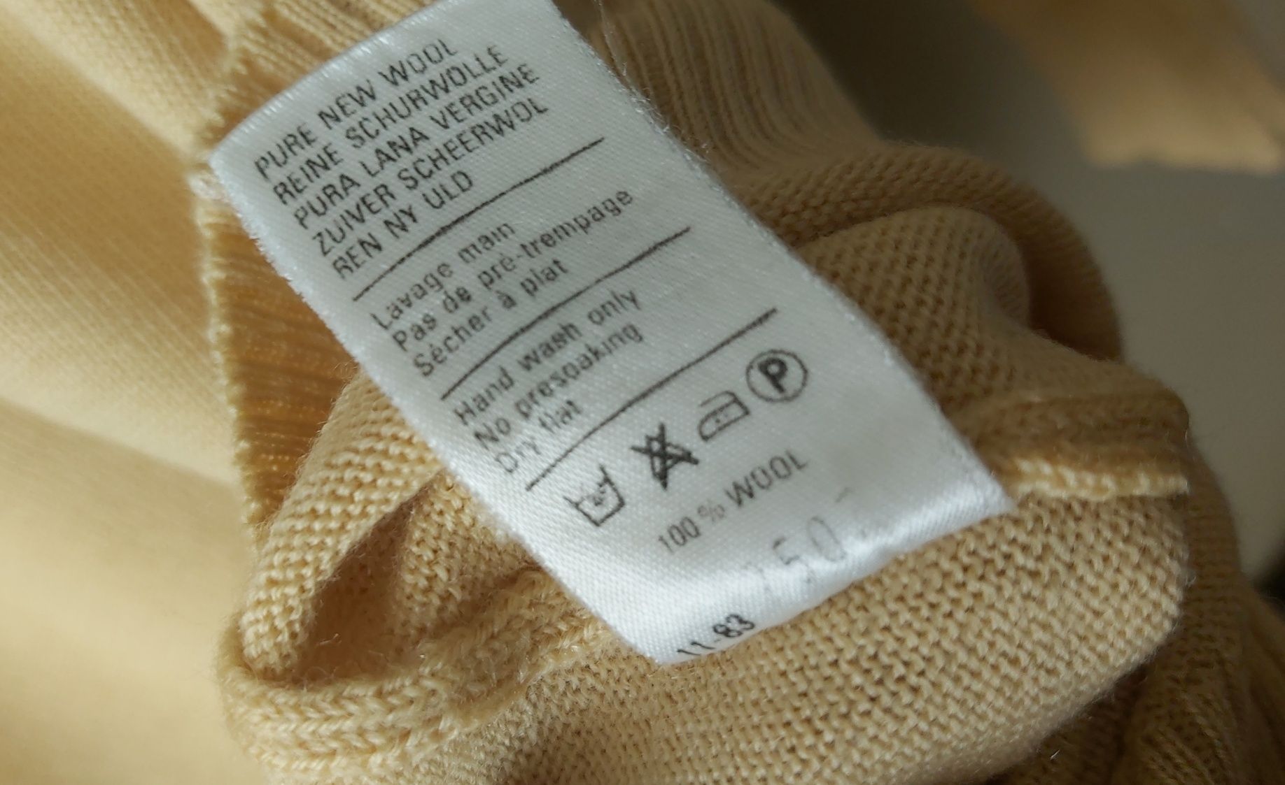 Lacoste męski sweter 100% wool rozmiar (3 ) S-M
