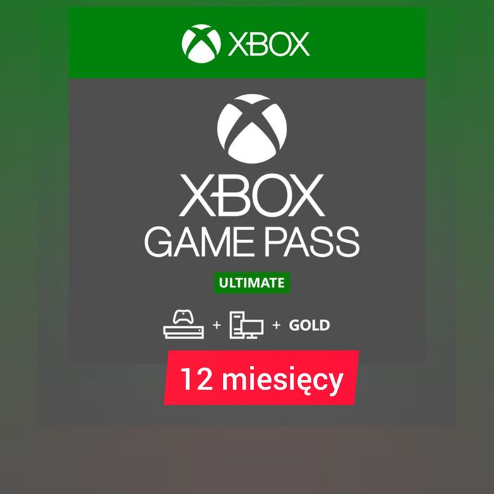 12 miesięcy Xbox game pass Ultimate