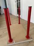 Nogi do stolika / biurka 70 cm czerwone Ikea. Okazja!