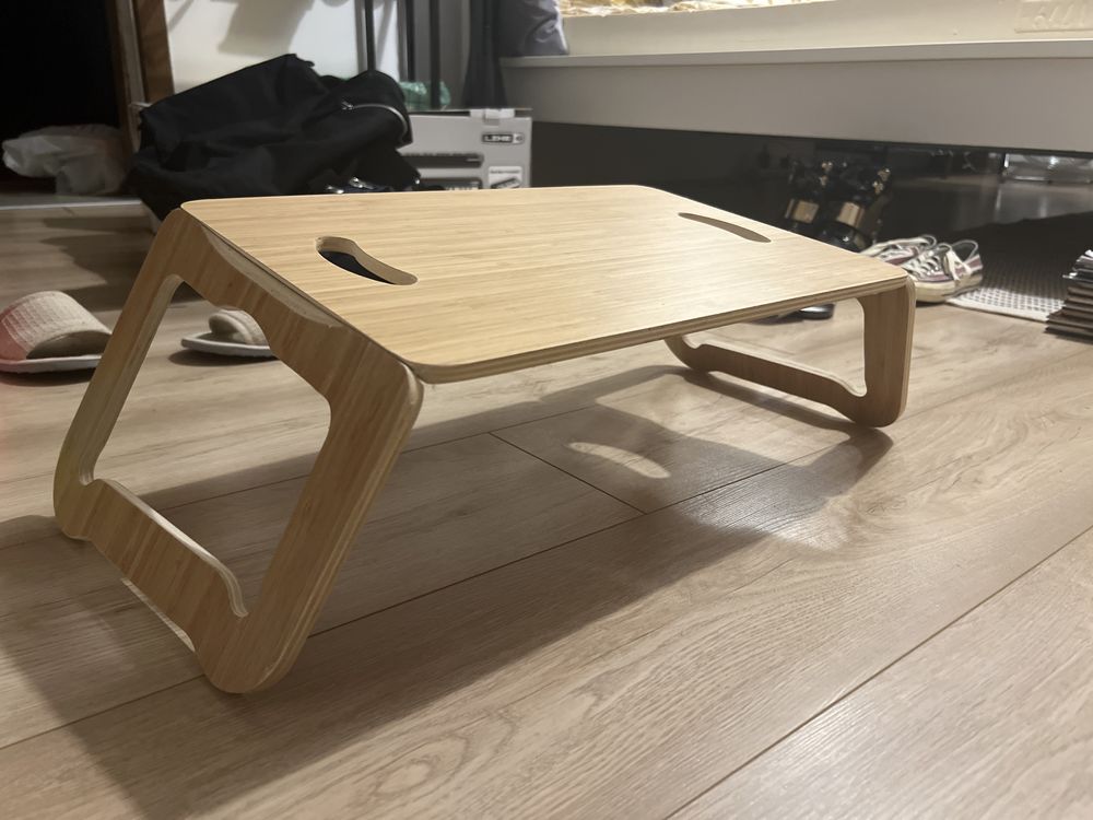 Bambusowa podstawka ikea pod laptopa