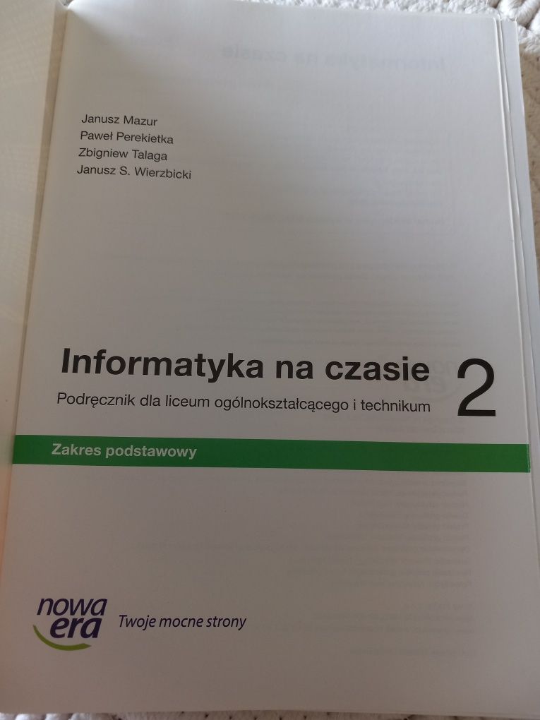 Informatyka na czasie 2 zakres podstawowy