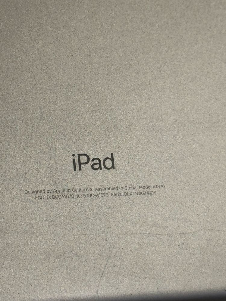 iPad pro 12.9 2gen a1670 icloud