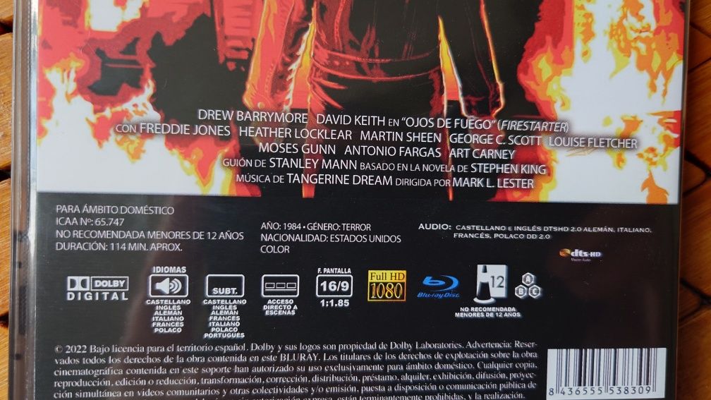 FIRESTARTER,, Podpalaczka"Blu-ray Polska wersja językowa