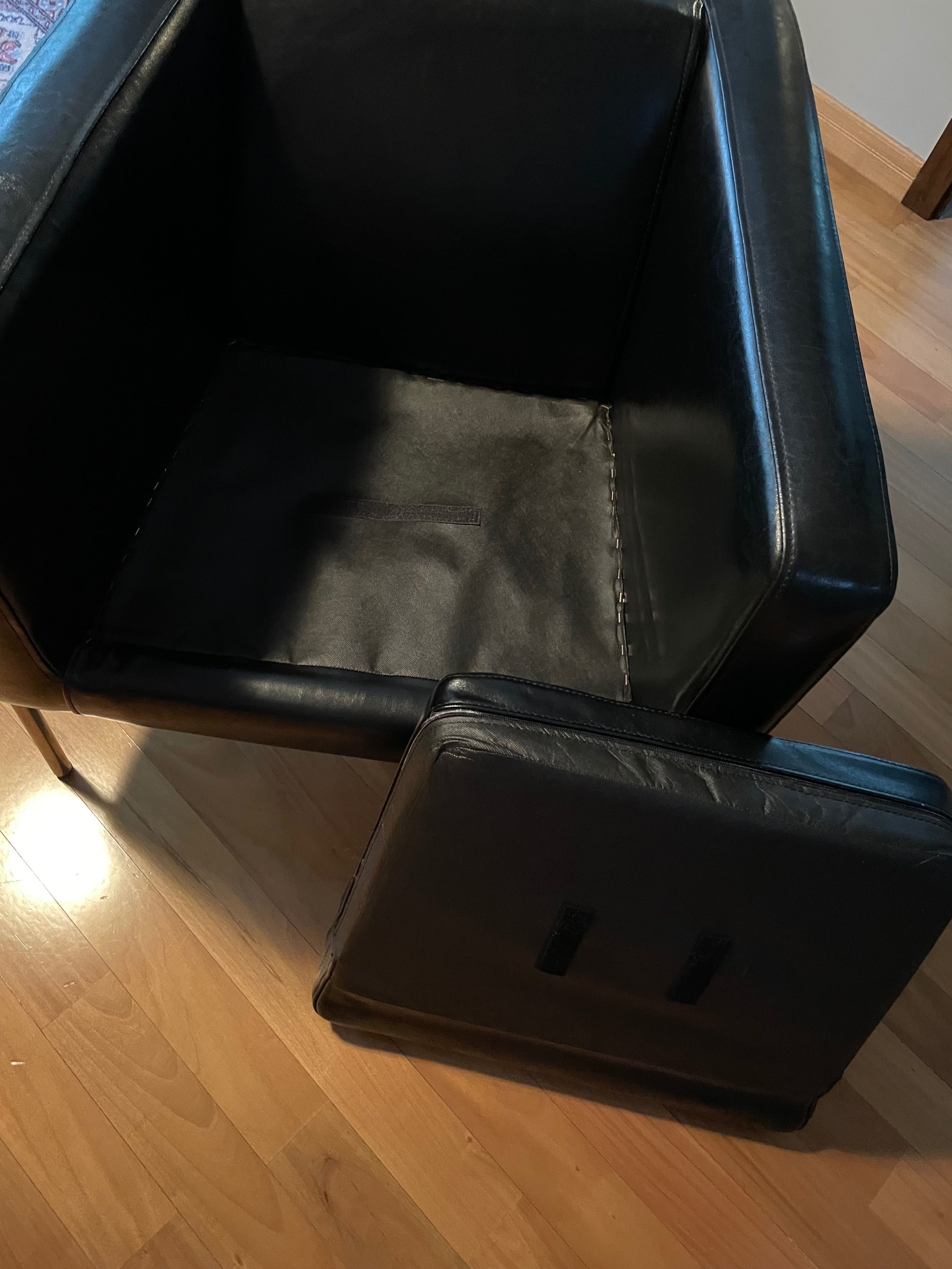 Dwa fotele skórzane IKEA