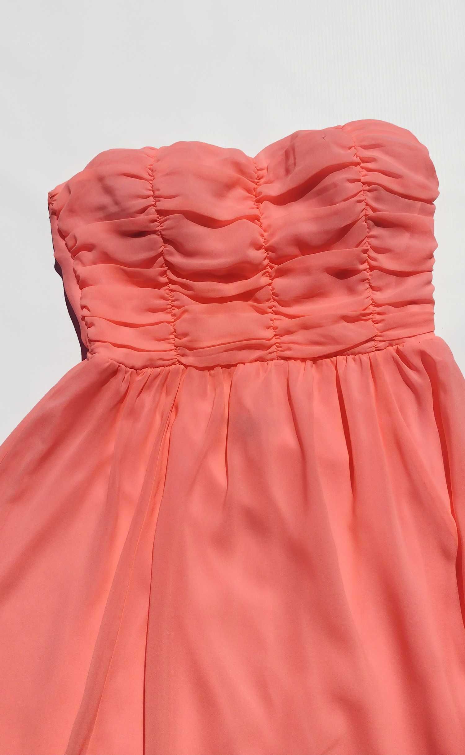 Красивое розовое гелевое платье с чашечками Tally Weijl L M