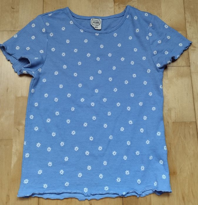 Bluzki zielona i niebieska