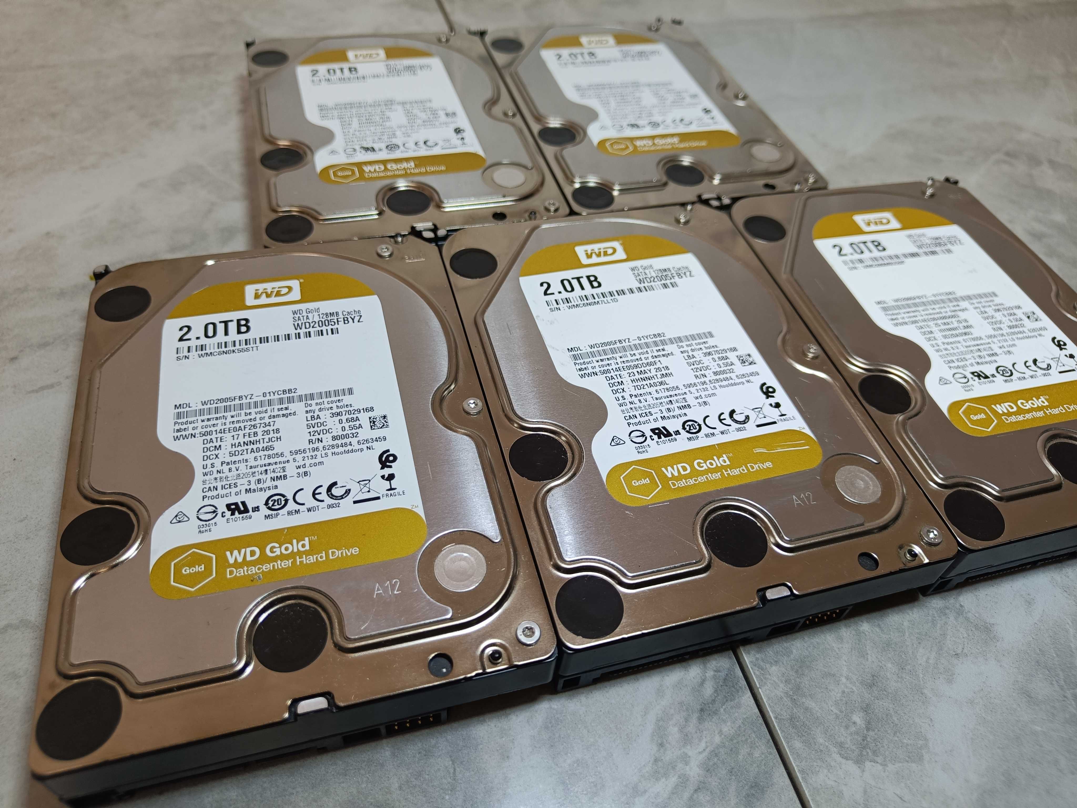 Хард Диск HDD Western Digital GOLD 2 TB 7200RPM 128mb CASH WD2005FBYZ