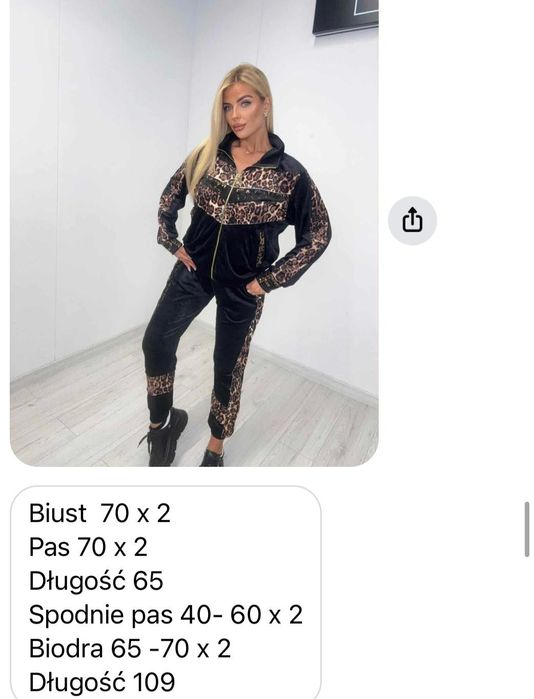 Piękny komplet dres welurowy pantera nowa kolekcja paparazzi fashion