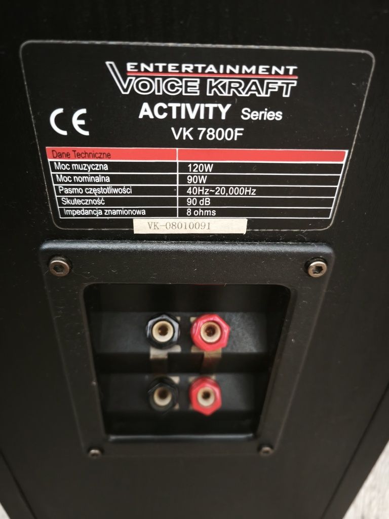 Zestaw kolumn Voice Kraft 7800f