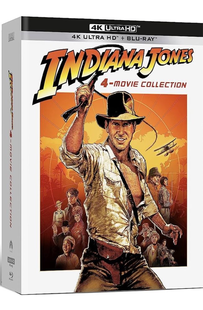 4К UHD INDIANA JONES 4-Movie Collection (9x Blu-ray)