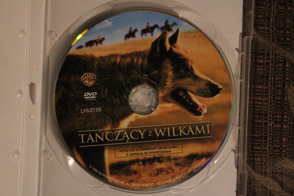 Tańczący z wilkami - film na DVD - lektor PL, 16x9,  jak nowy - OKAZJA