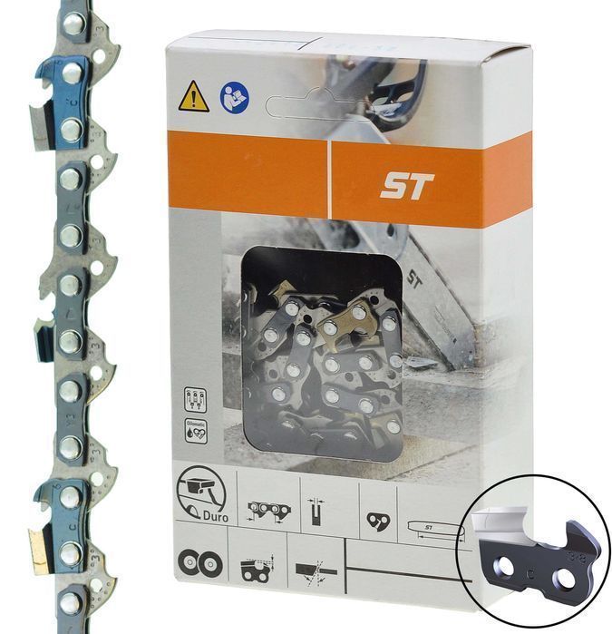 Цепь бензопилы 56 звеньев 28 зубов ST суперзуб шаг 3/8 паз 1,3 цепш024