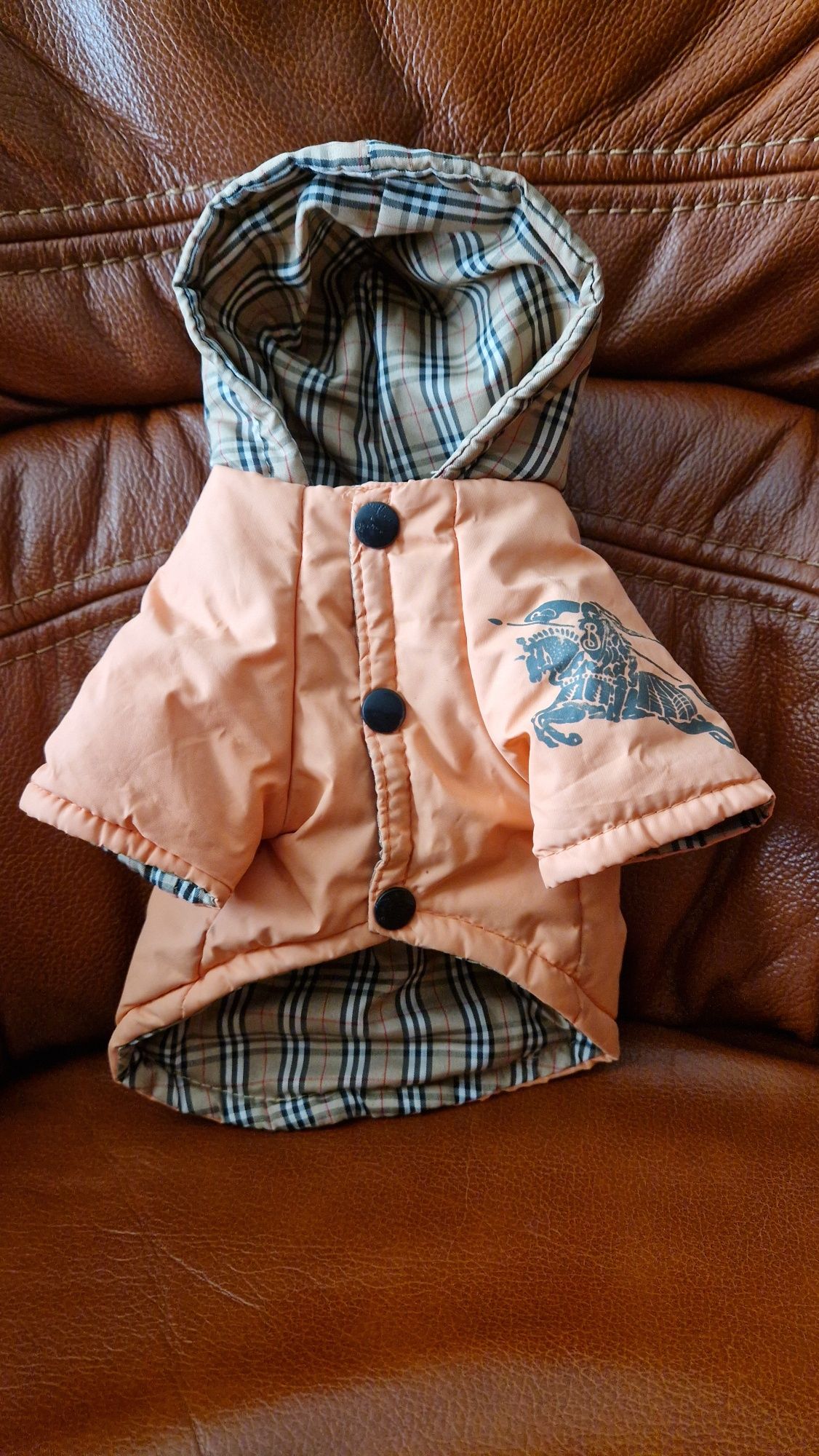 Куртка з капюшоном для собак Burberry