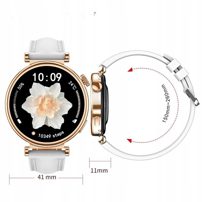 Smartwatch Damski Zegarek Rozmowy Powiadomienia Sport Zdrowie Polskie
