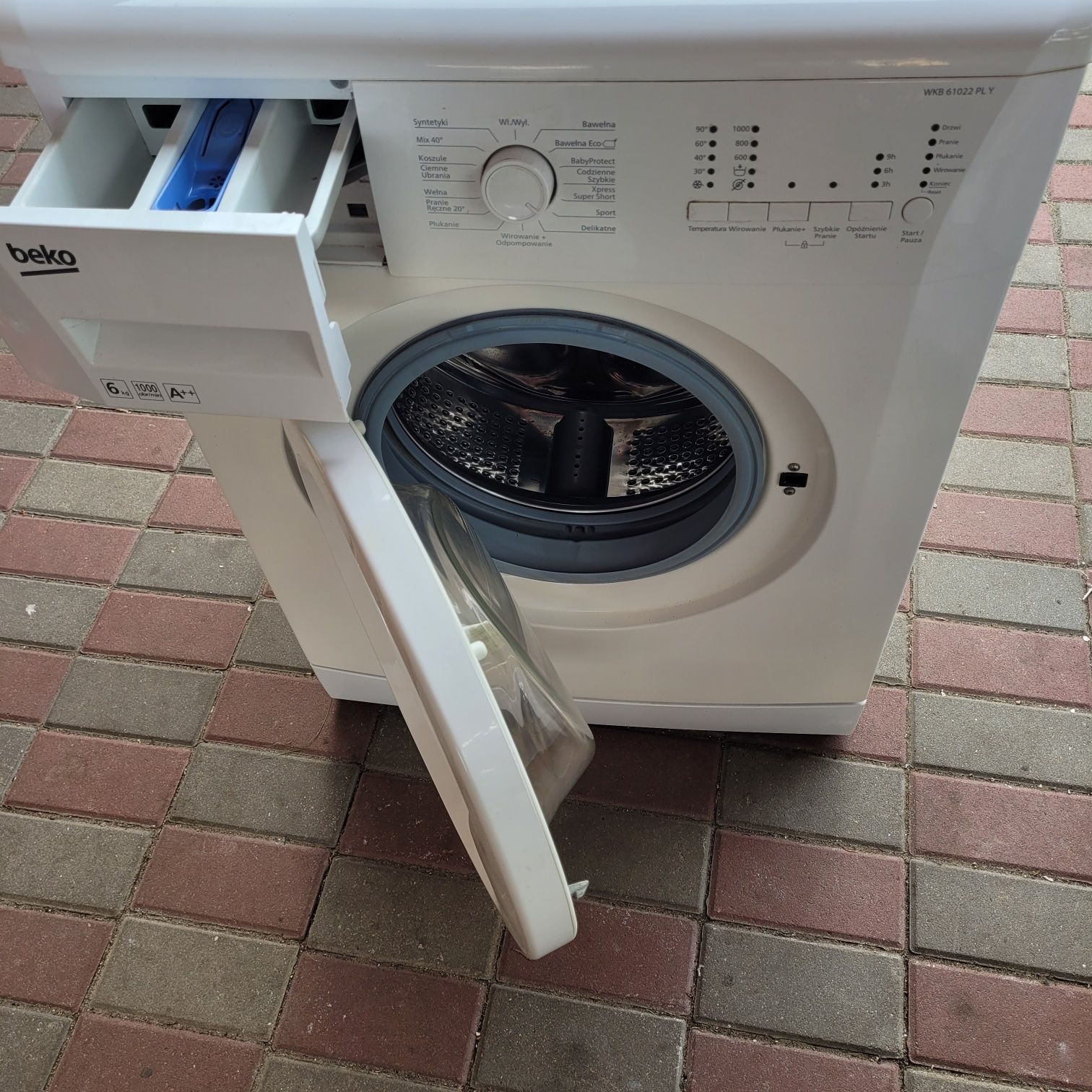Pralka 6kg wsad 40cm głębokość stan bdb dostępna od 15