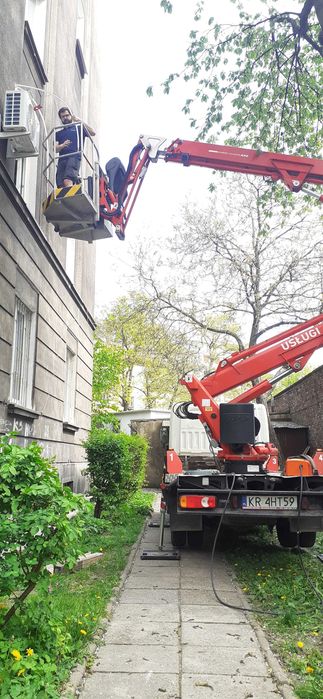 Podnośnik koszowy 12m 18m zwyżka wynajem z operatorem