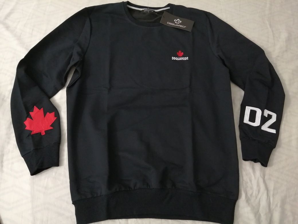 NOWA męska bluza Dsquared bluzka klasyk d2 icon dsq L