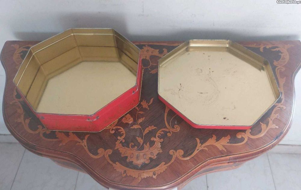 Antiga Lata oitavada de Biscoitos St. Michael (VINTAGE). Peça Coleção!