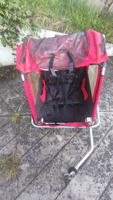 Carrinho de transporte crianças para bicicleta