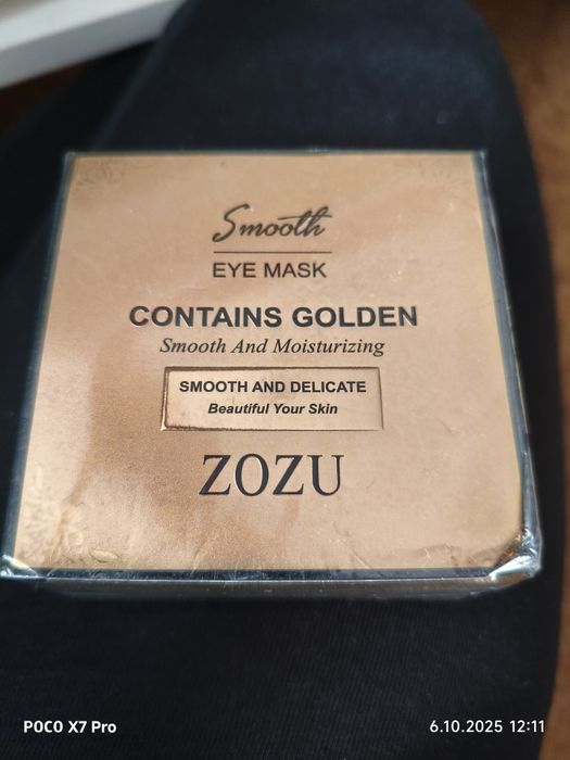 Złote płatki pod oczy 60 sztuk ze złotem gold