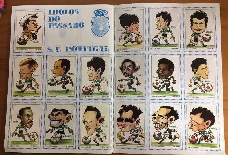 Caderneta futebol Ídolos de Portugal