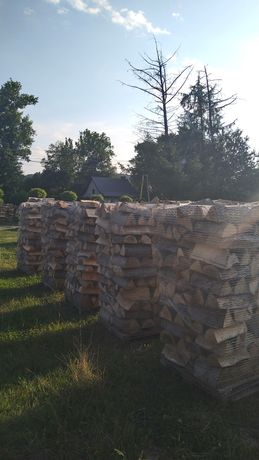 Drewno kominkowe opałowe Łupane Gotowe do Palenia Buk Grab