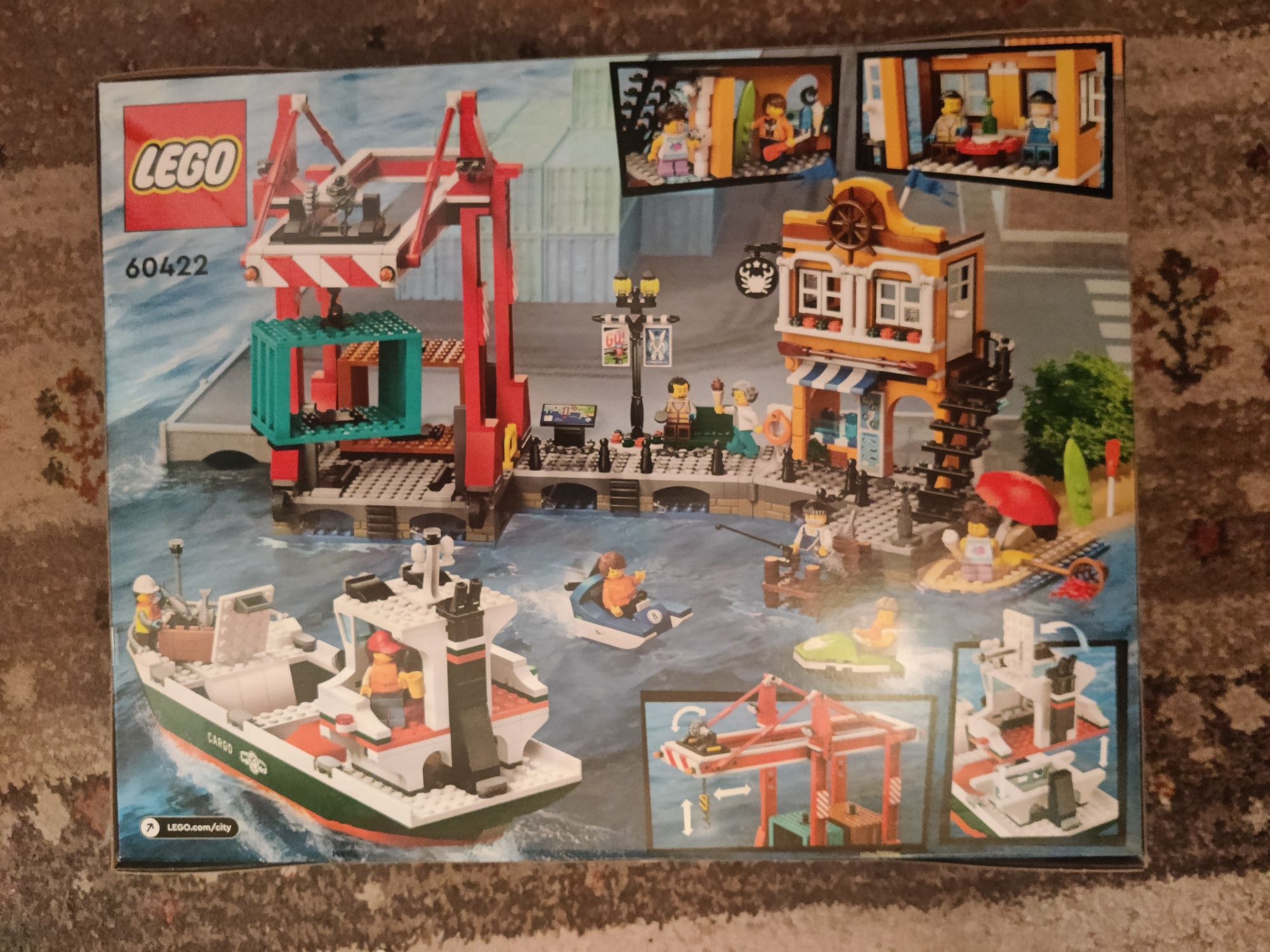 Lego City 60422 Nadmorski port ze statkiem towarowym