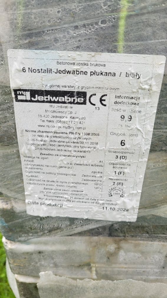 Kostka brukowa 6 NOSTALIT JEDWABNE