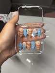 Handmade press on nails sea