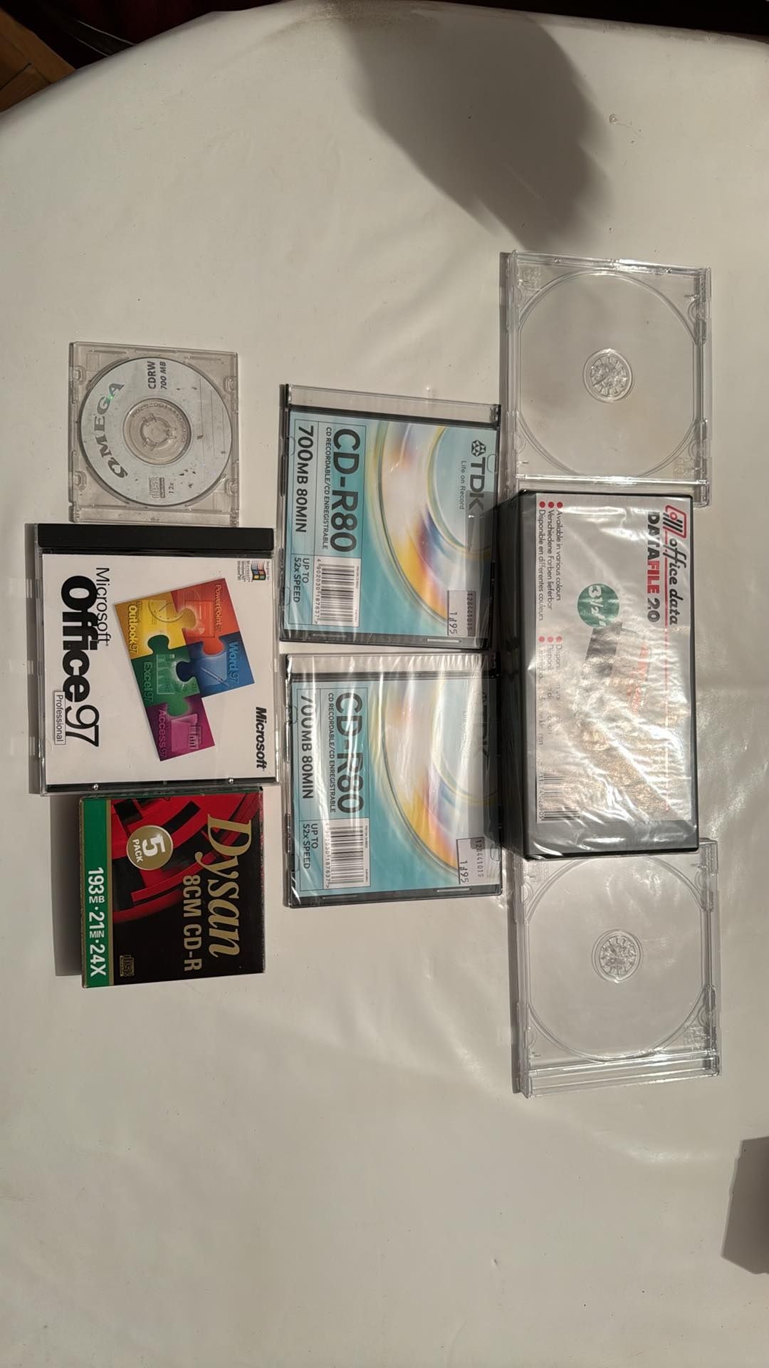 Zestaw microsoft office 97 minidisc mini disc cd-r