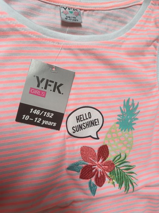 Koszulki t-shirt nowe cool club h&m f&f 146/152