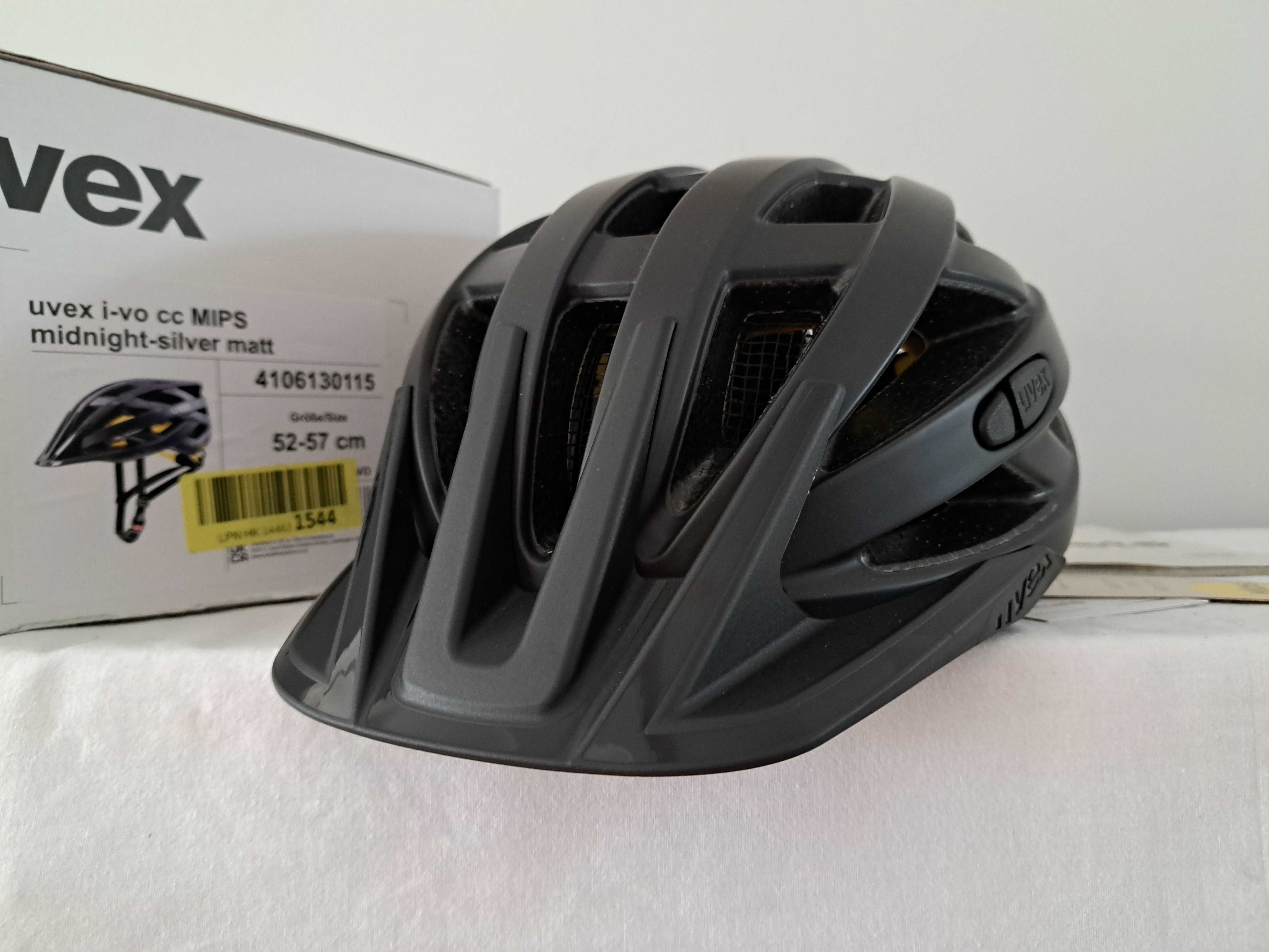 Kask rowerowy Uvex I-vo CC Mips Midnight Silver Matt M 52-57cm