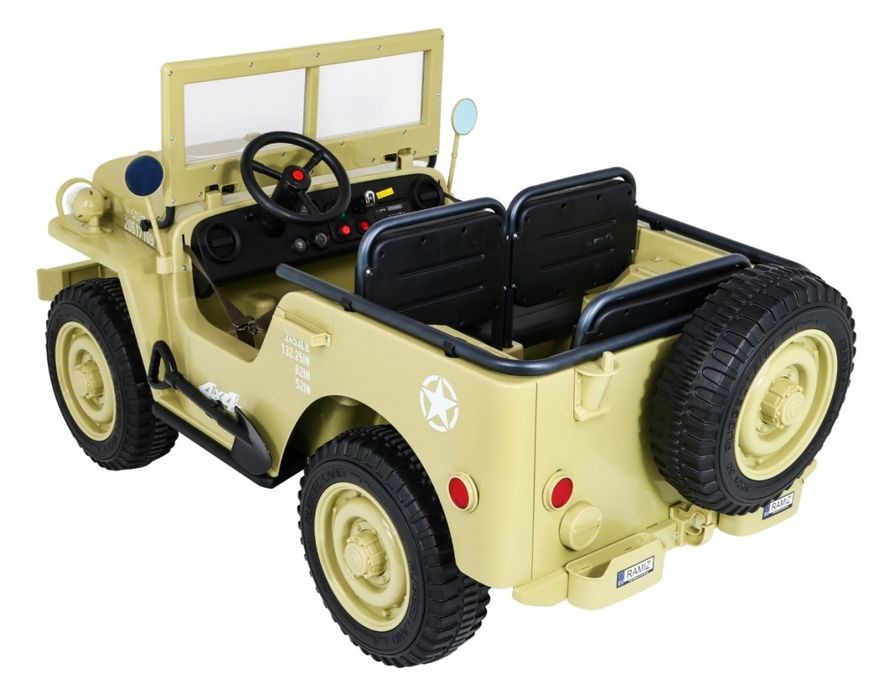 Autko Wojskowe Retro dla 3 dzieci Strong Matcha