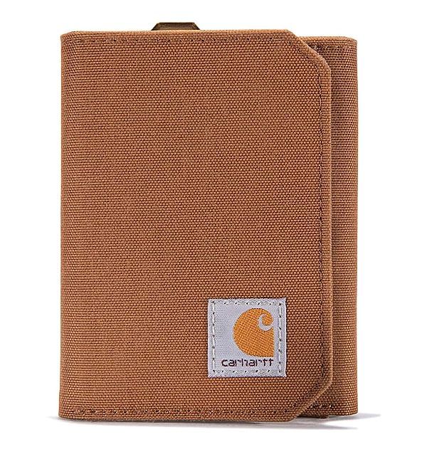 Portfel Carhartt Nylon Duck Trifold Wallet CARHARTT BROWN