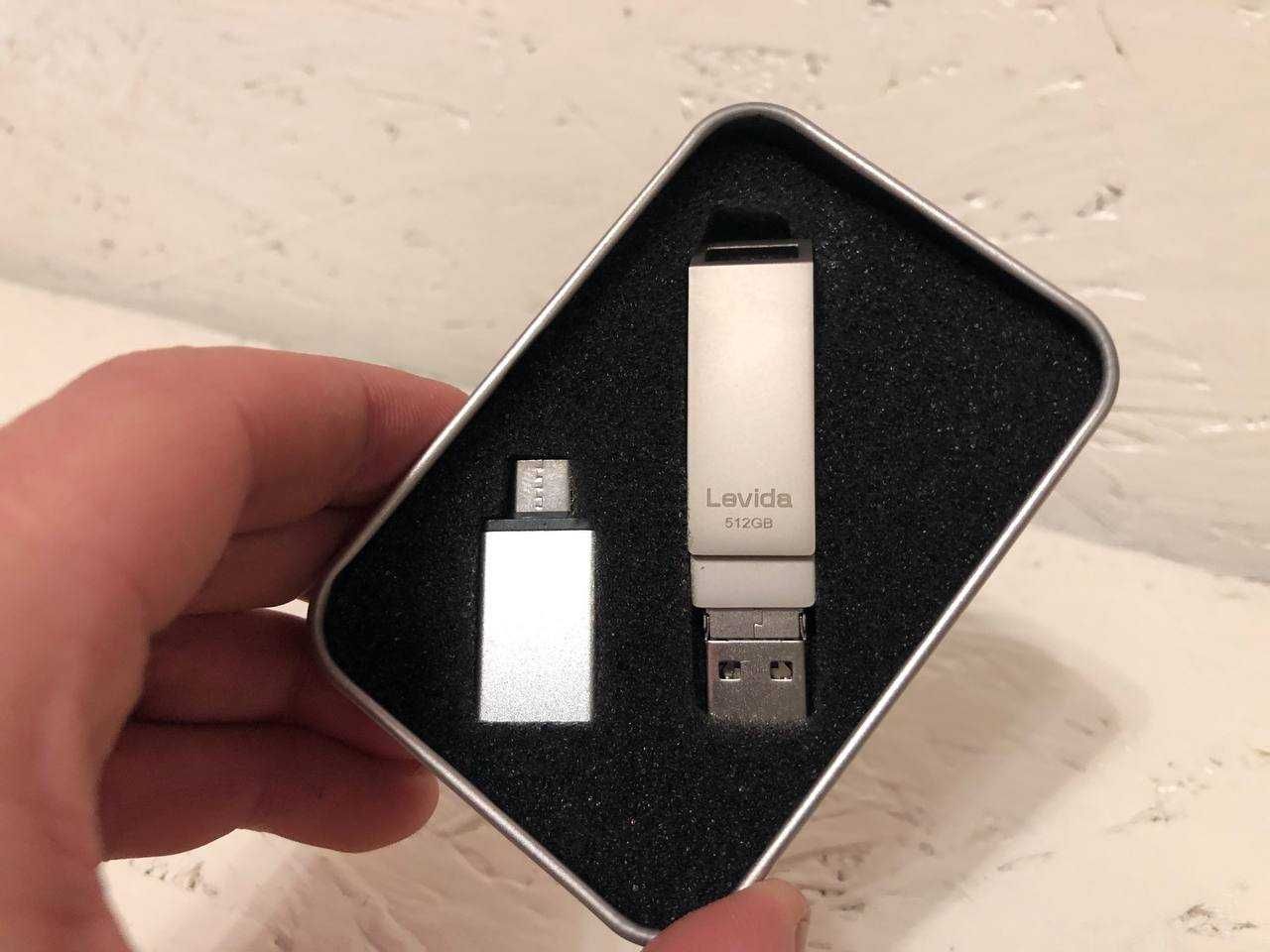 USB флеш накопичувач Levida 512 ГБ для телефону, флешка, накопичувач