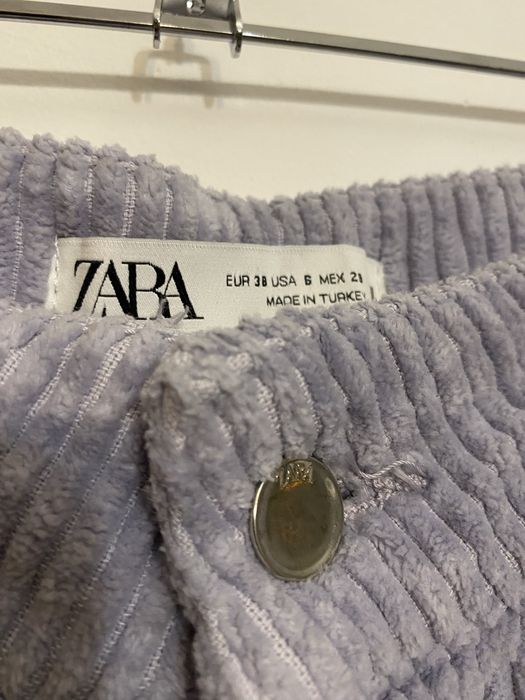 Фіолетові вельветові штани Zara