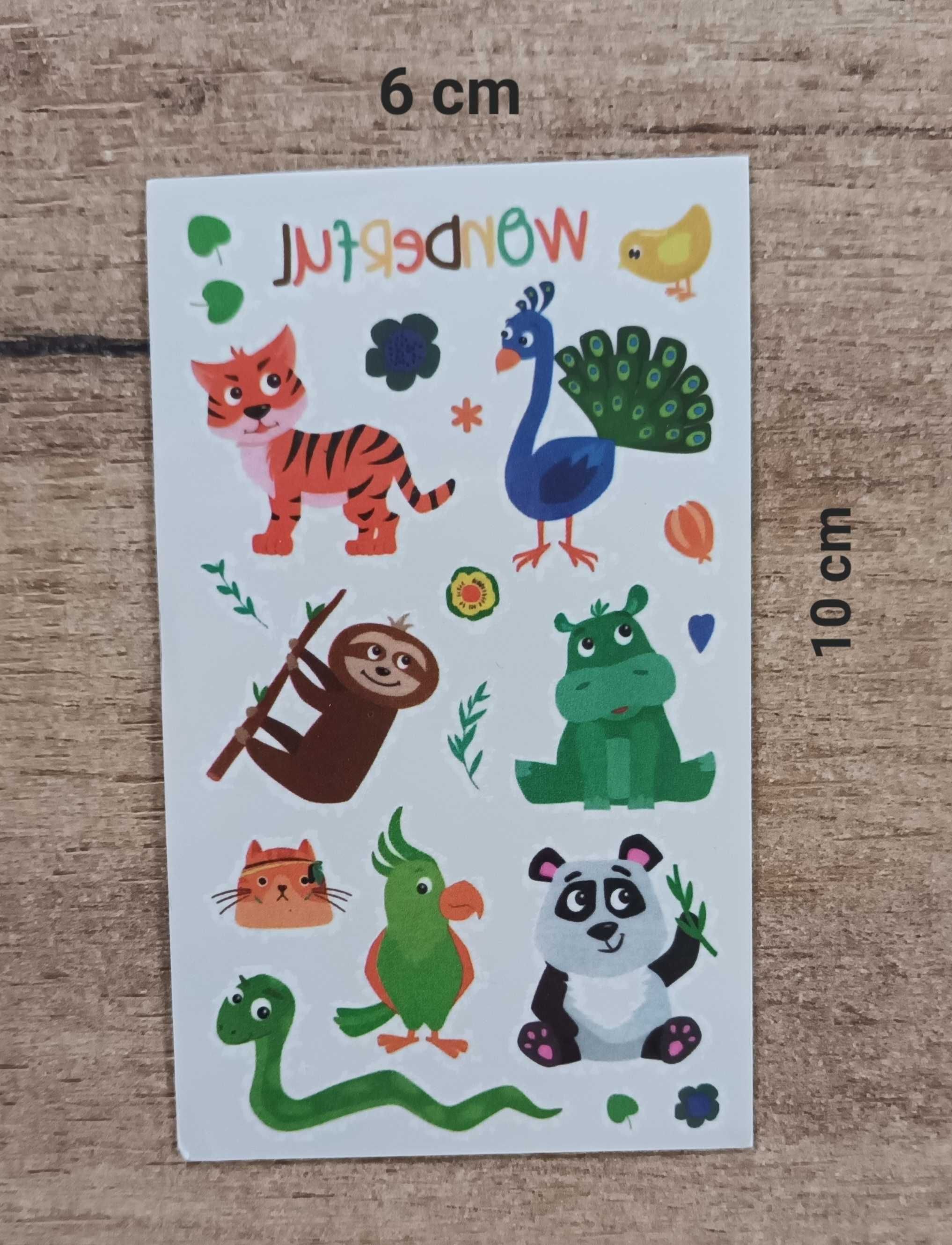 Tatuaże dziecięce MIX WZORÓW 15 arkuszy!